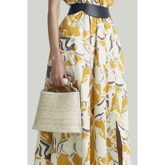 Altuzarra Watermill Straw Metal Handle Mini Bag – Natural/White - Picture 5 of 10